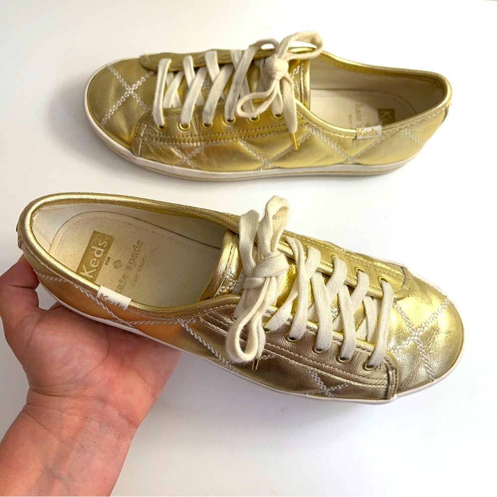 Kate Spade Gold Keds Size 6.5
